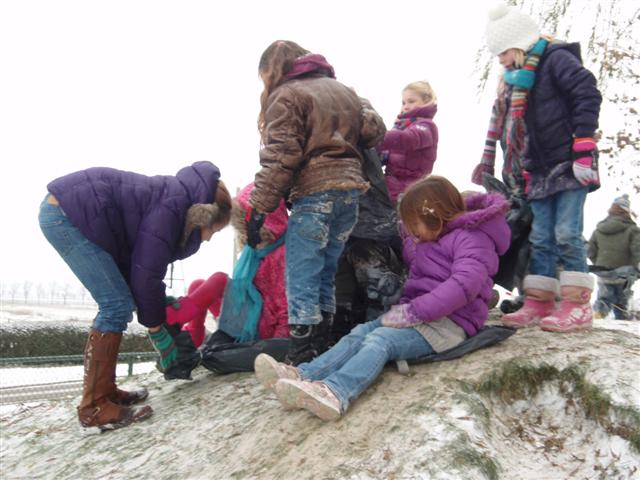 Sneeuwpret op bso Nes