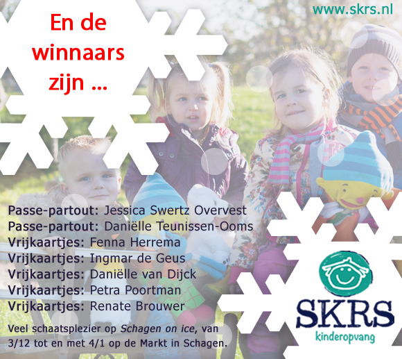 En de winnaars van de passe-partouts en de vrijkaartjes voor Schagen on ice zijn ...