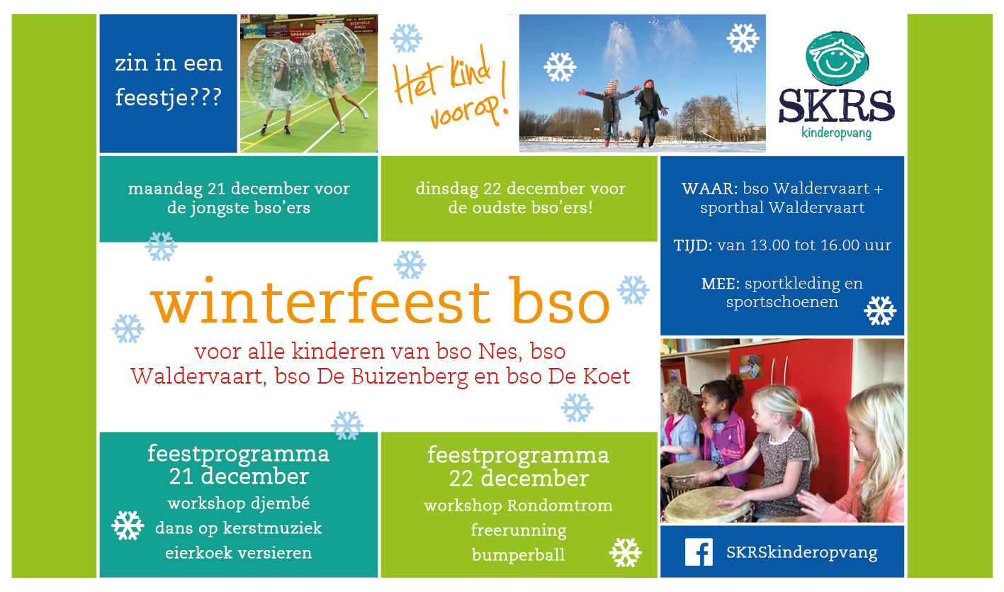 21 en 22 december: winterfeest op de bso! 