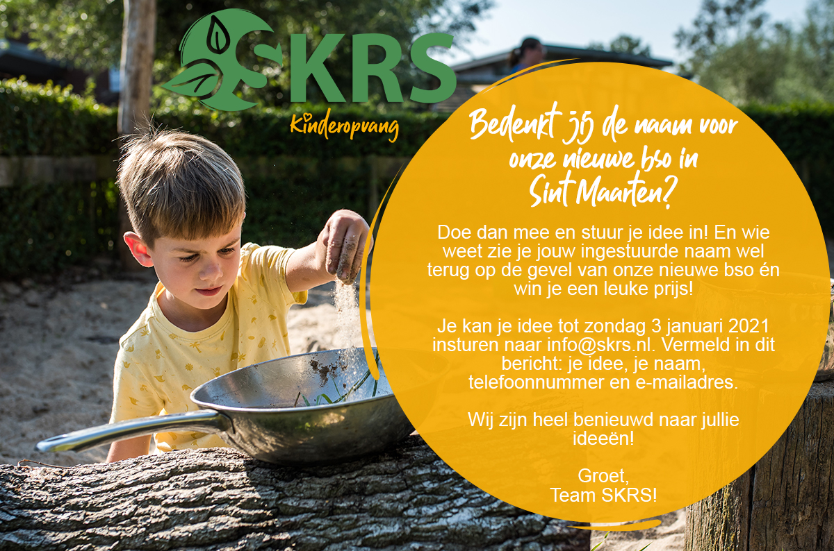 Bedenk jij de naam voor onze nieuwe bso locatie in Sint Maarten?